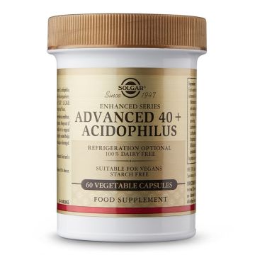 Solgar - Advanced 40+ Acidophilus - 60 cápsulas vegetales