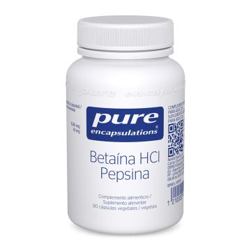 Pure® Encapsulations Betaína HCl Pepsina 90 cápsulas