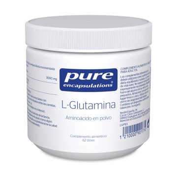 Pure® Encapsulations L-Glutamina polvo 62 dosis