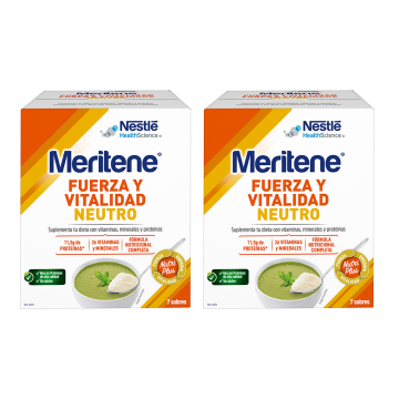 Pack Ahorro Meritene® Fuerza y Vitalidad 2 Neutro Polvo 14 sobres