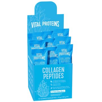 Vital Proteins - Péptidos de colágeno sin sabor - Pack de 10 sobres 