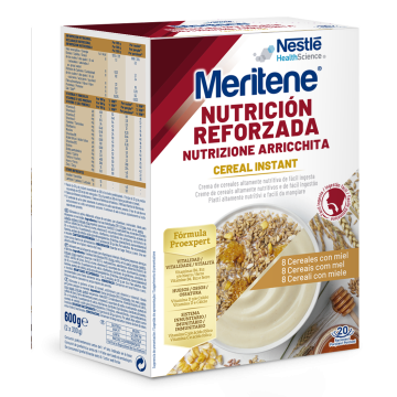 Meritene® Nutrición Reforzada - Cereal Instant - 8 Cereales con Miel - 2 sobres de 300g